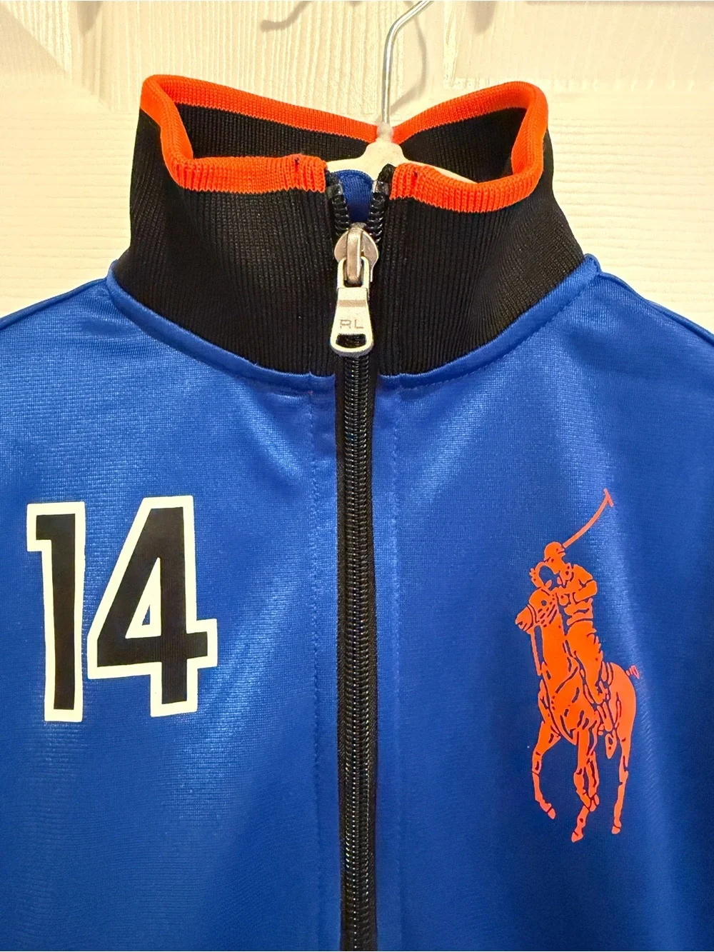 Polo Ralph Lauren Boys Blue Track Jacket Full Zip Pony Logo 3T